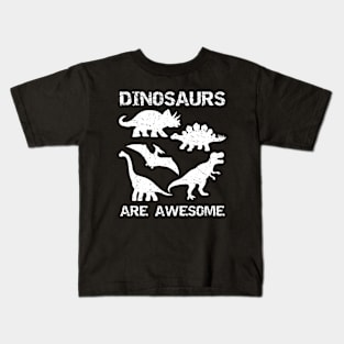 Dinosaurs Are Awesome Kids T-Shirt